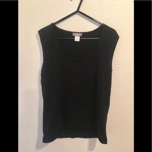 Neiman Marcus Black Silk / Cashmere Top